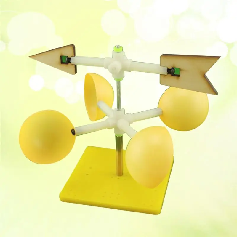 Wind Vane Model Scientific DIY Assembly Funny Experiment Wind Indicator Educational Toy Model Kit for Kids