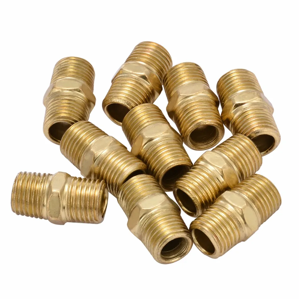 

10pcs Euro Air Line Hose Fitting Connector Mayitr 1/4 BSP Male Thread Quick Release Set