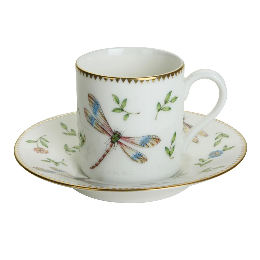 Керамическая кофейная чашка, керамическая чайная чашка, кофейная чашка, керамические кружки - Цвет: 60ml Cup and Saucer