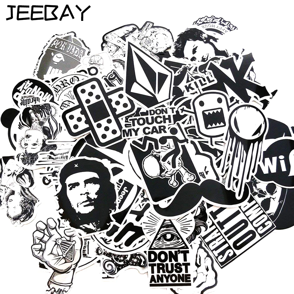 

JEEBAY 50pcs Graffiti Styling Motorcycle Tank Sticker Waterproof Motorcycle Sticker Decal DIY Car Decal Tank Pad Moto On Stikcer