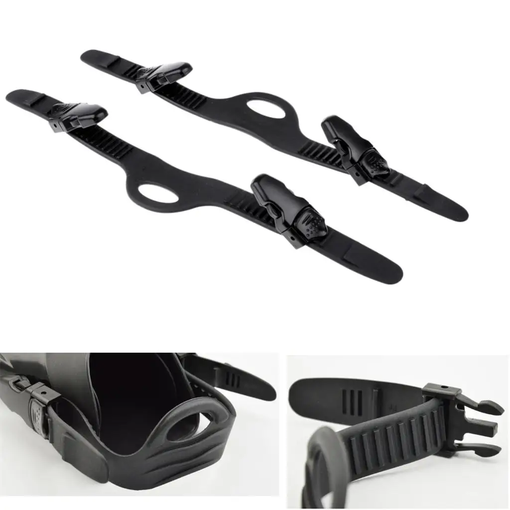 1 Pair Lightweight Rubber Fin Strap for Universal Scuba Diving Dive Fins Accessories 3 Sizes to Choose Snorkeling Swimming