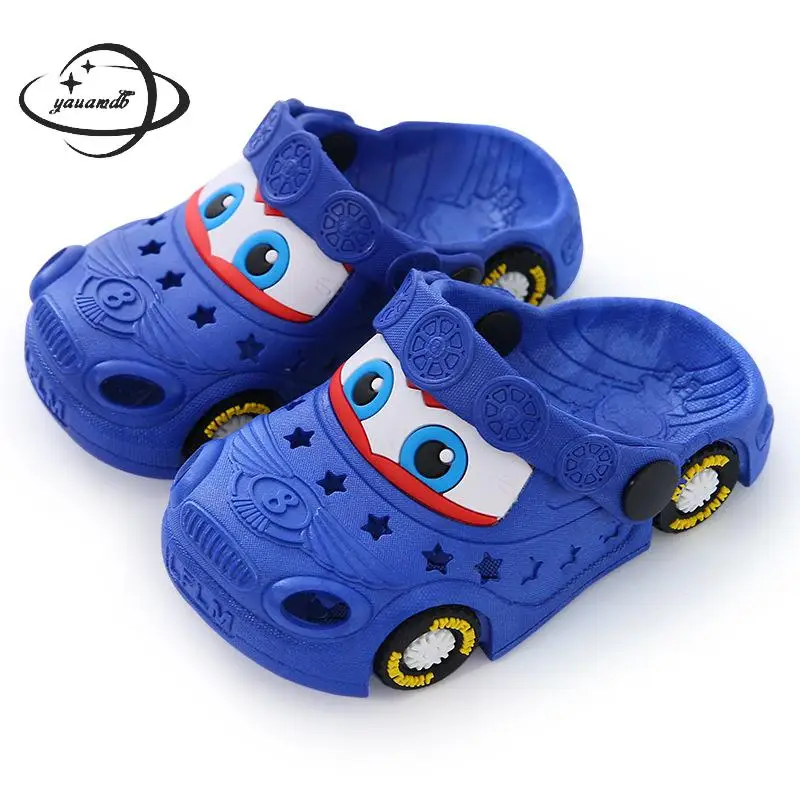 

kids Mules & Clogs summer boys gilrs sandals flat heels car slippers children garden shoes y21