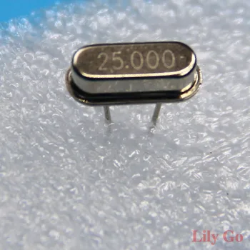 

100pcs Crystal Oscillator 25MHz 25 MHz 25M Hz Mini Passive Resonator Quartz HC-49S for Arduino