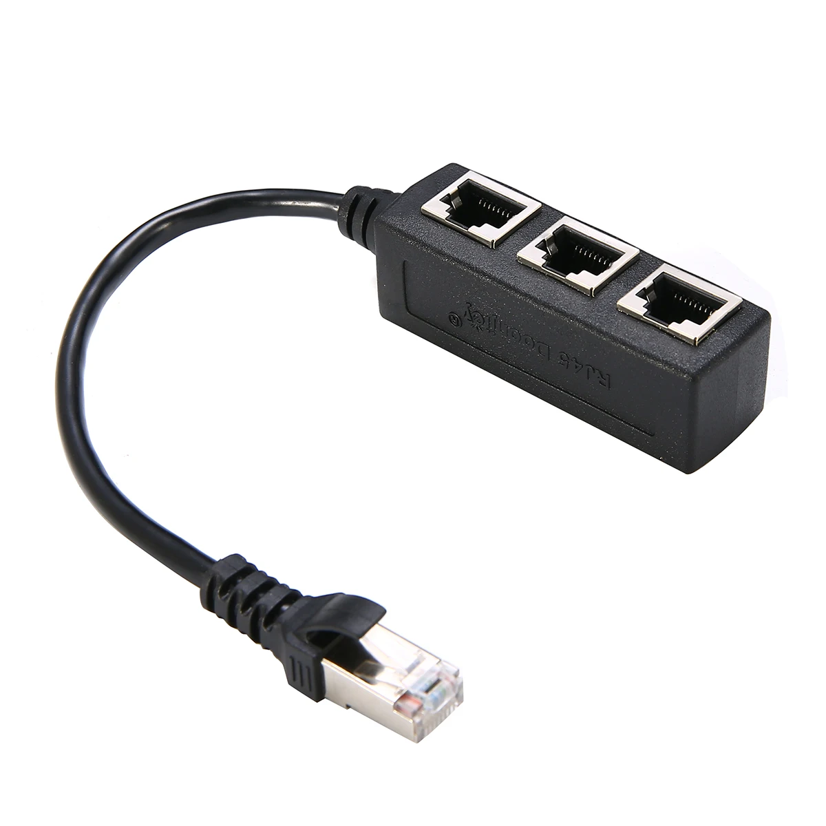 Newest 1 to 3 Sockets LAN Ethernet Network RJ45 1 Male Plug to 3 Female Connector Splitter Adapter Cable