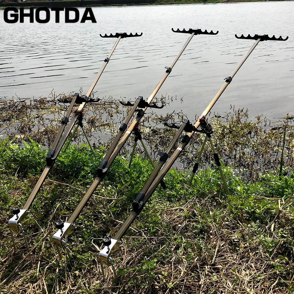 Adjustable Retractable Carp Fishing Rod Holder Fishing