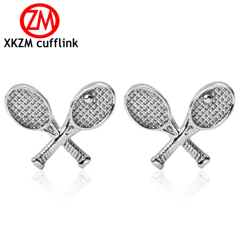 

Formal Tennis racket Cufflink for Mens Suits Buttons Geometric Wedding Cufflink French Grooms Shirt Brand Cuff Links