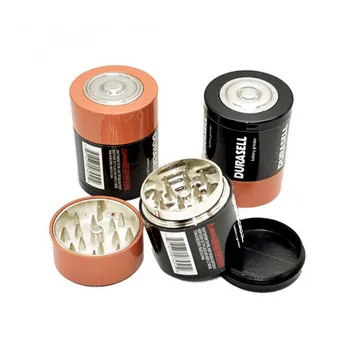 

Creative Herbal Herb Tobacco Grinder Battery Shaped Spice Pollen Crusher Kitchen Tool TB Sale