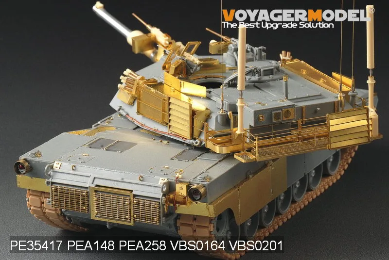 Kit de Gravação de Metal Hobby-modelo Voyager Modelo Abrams Main War Tank Atualizado Knl Pe35417 11 High Quality Brinquedos e hobbies