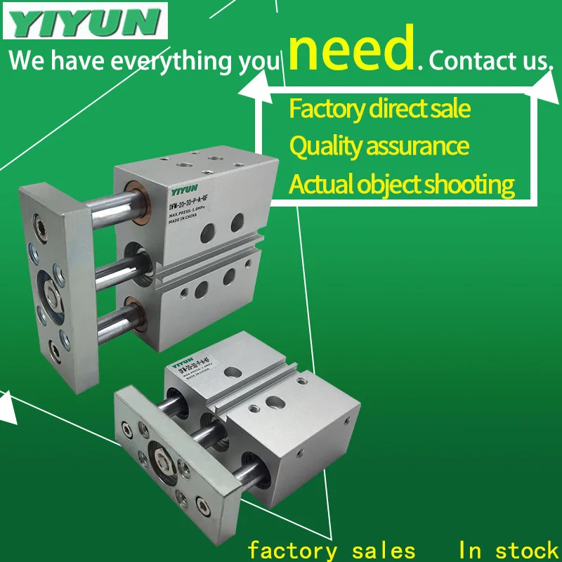 

YIYUN Guided drives cylinder DFM-12-10-P-A-KF DFM-12-20-P-A-KF DFM-12-25-P-A-KF DFM-12-30-P-A-KF DFM-12-40/50/75/100-P-A-KF