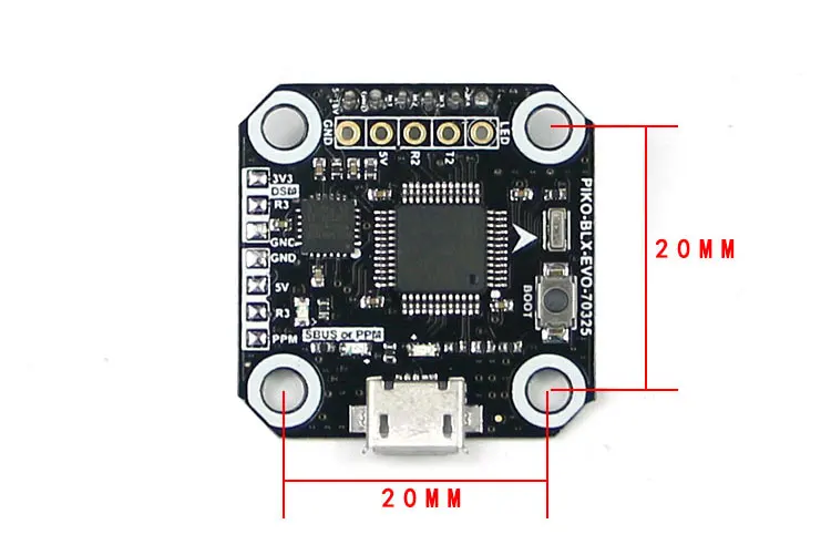 

20*20 PIKO BLX FC Mini Cube Flight Controller for Brushless Drone Quadcopter Kingkong Flyegg FPV Racer F21476