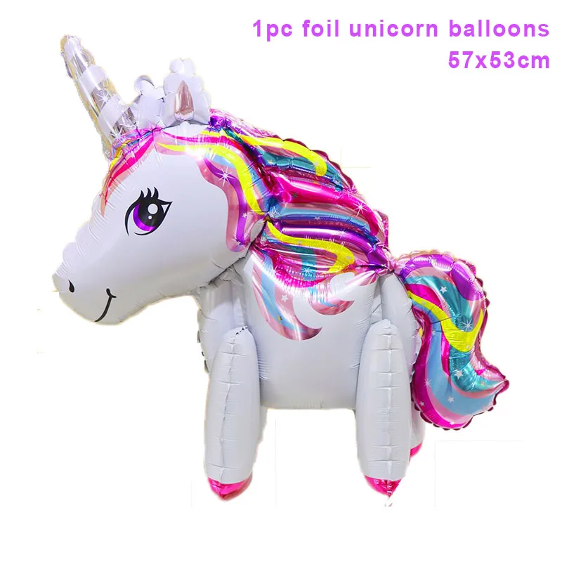 white unicorn balloons