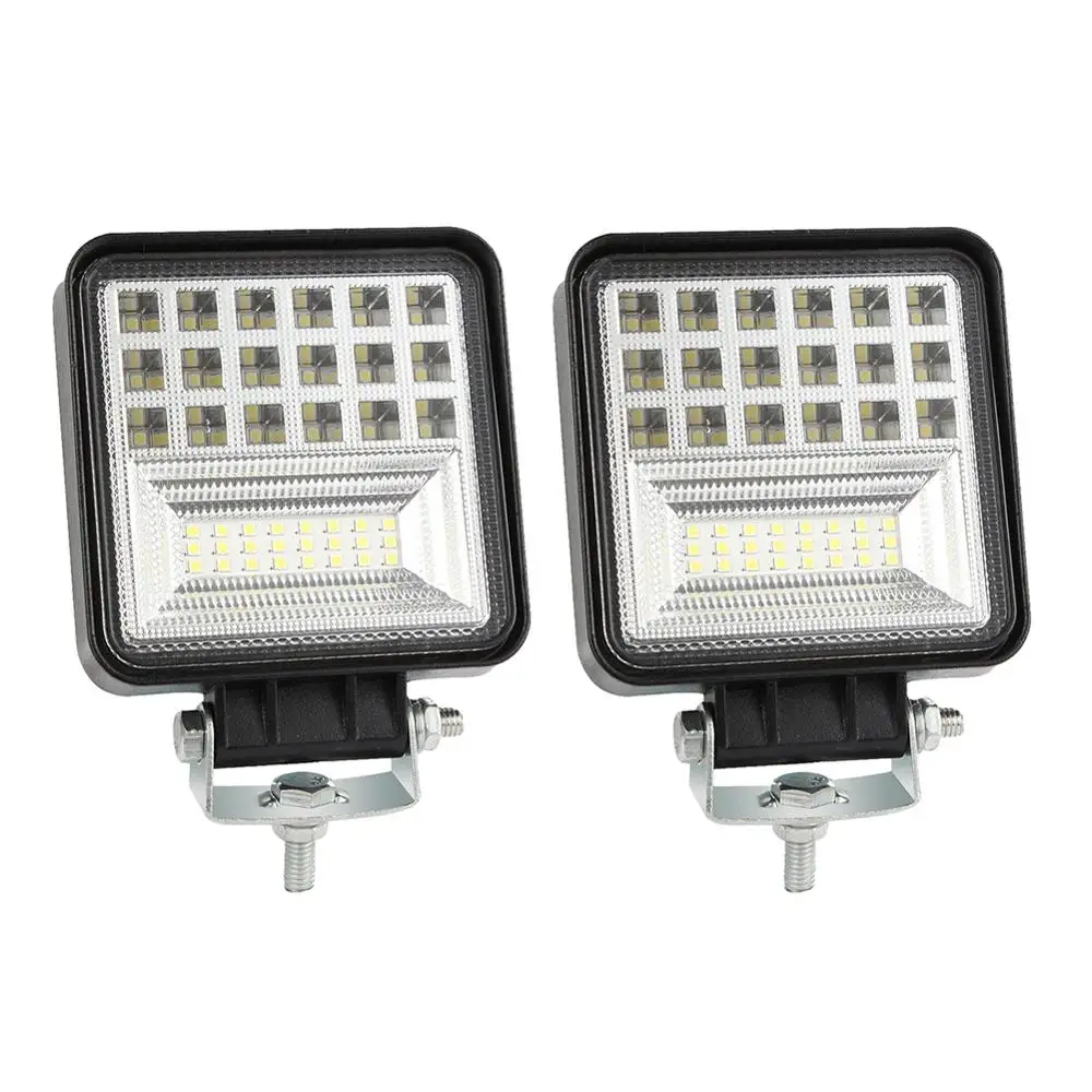 

2Pcs 400W 6000K Outdoor 4WD Off-road SUV Auto Car LED Work Light Bar Fog Lamp