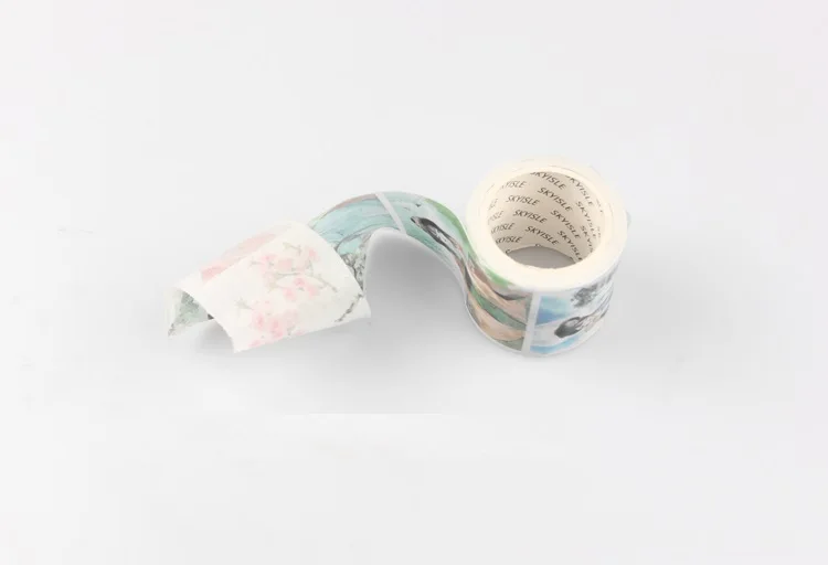 10 видов конструкций цветы/девушки/гирлянда/здание/улица японский Васи декоративный клей DIY маскирующая бумажная лента стикер оптом