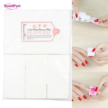 

SunelPort 3packs 100% Cotton Nail Wipes Gel Nail Polish Remover Pads Lint-Free Wipes Manicure Remove Nails Varnish Pads Nail Art