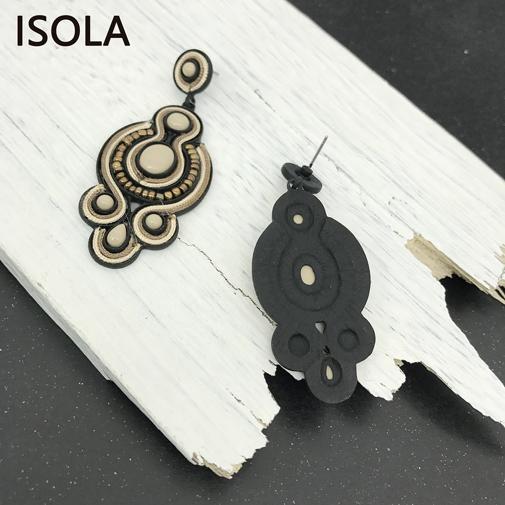 ISOLA, винтажные серьги в форме капли воды, стразы, в этническом стиле, очаровательные серьги в стиле бохо для традиционного фестиваля