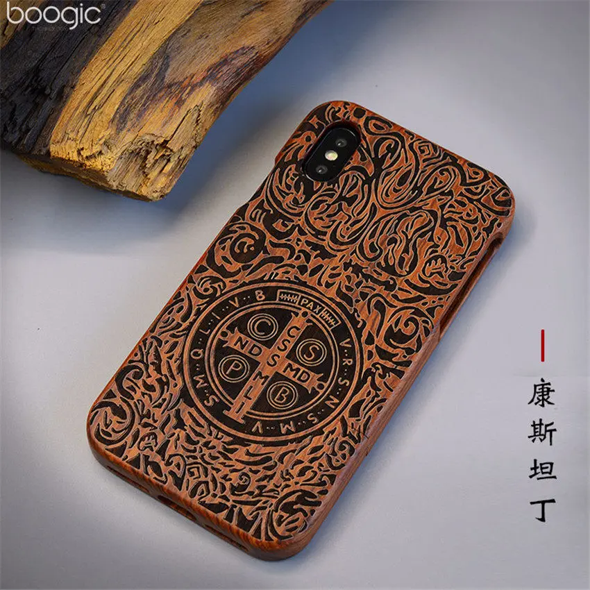 Natural Wood Bamboo Phone Case For iPhone XS Max XR X 8 7 7Plus 6 6 6s plus 5 5s se Cover Wooden Shockproof Protector Coque (13)