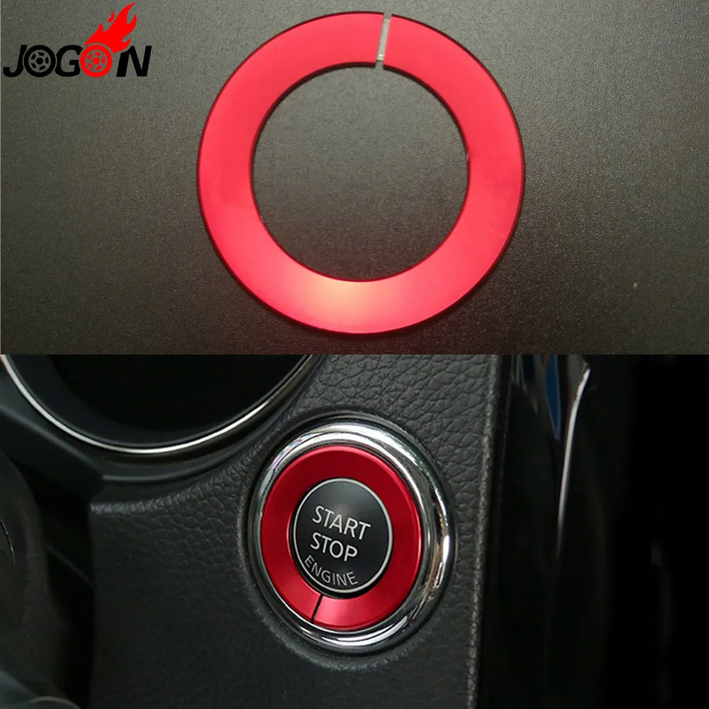 

Red For Nissan Altima Teana L33 Qashqai J11 X-Trail Rogue T32 Maxima A36 Murano Z52 Start Stop Engine Button Trim Sticker Cover