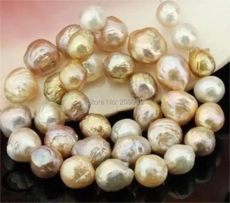 

huij 00291 HUGE 13MM-17mm SOUTH SEA GENUINE GOLD LAVENDER MULTICOL PEARL