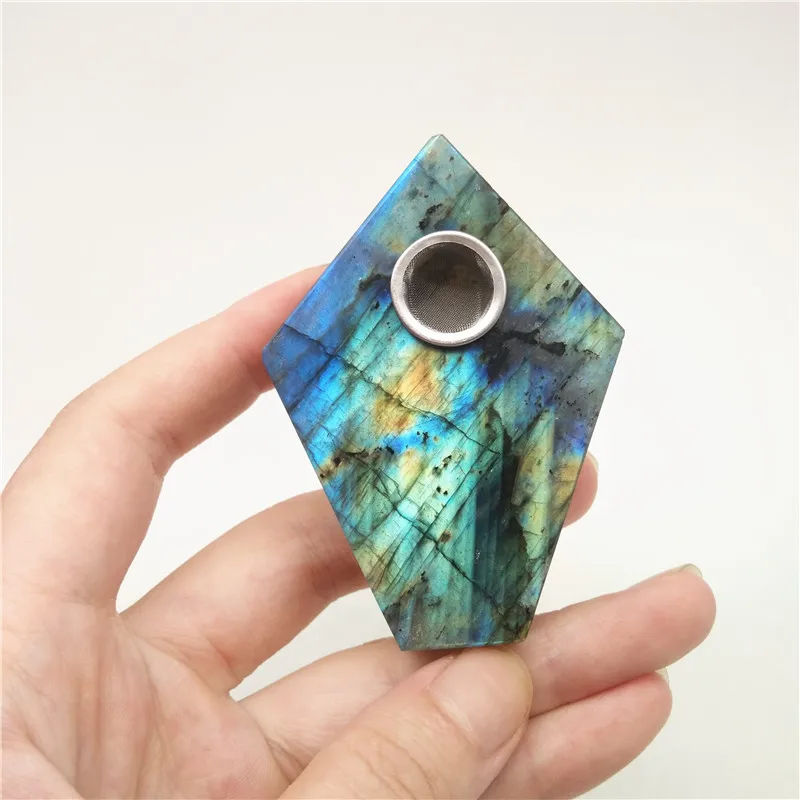 Natural-Diamond-labradorite-tobacco-stone-pipe-crystal