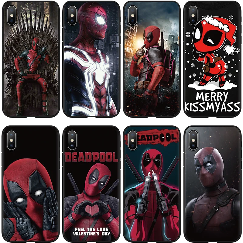 Marvel Мстители Jorker Dead Pool печать рисунок чехол TPU Мягкий для iPhone XS Max 7 8 Plus XS X 6 6S 5 5S 11 Pro Чехол для Max XR