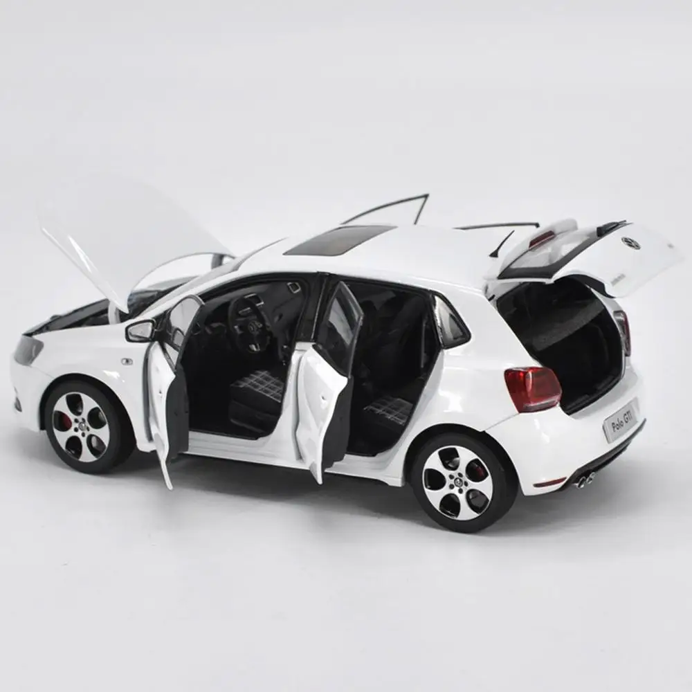 1/18 весы VW Volkswagen POLO GTI 2013 белые литые под давлением автомобильные модельные игрушки, коллекционные