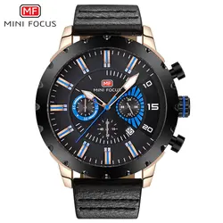 Мини фокус спортивные часы для мужчин наручные Для мужчин s кварцевые часы хронограф Дата светящаяся руки кожа часы Relógio Masculino
