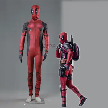 

Movie deadpool Cosplay Costume kid children men jumpsuit for Halloween Christmas High Quality in stock