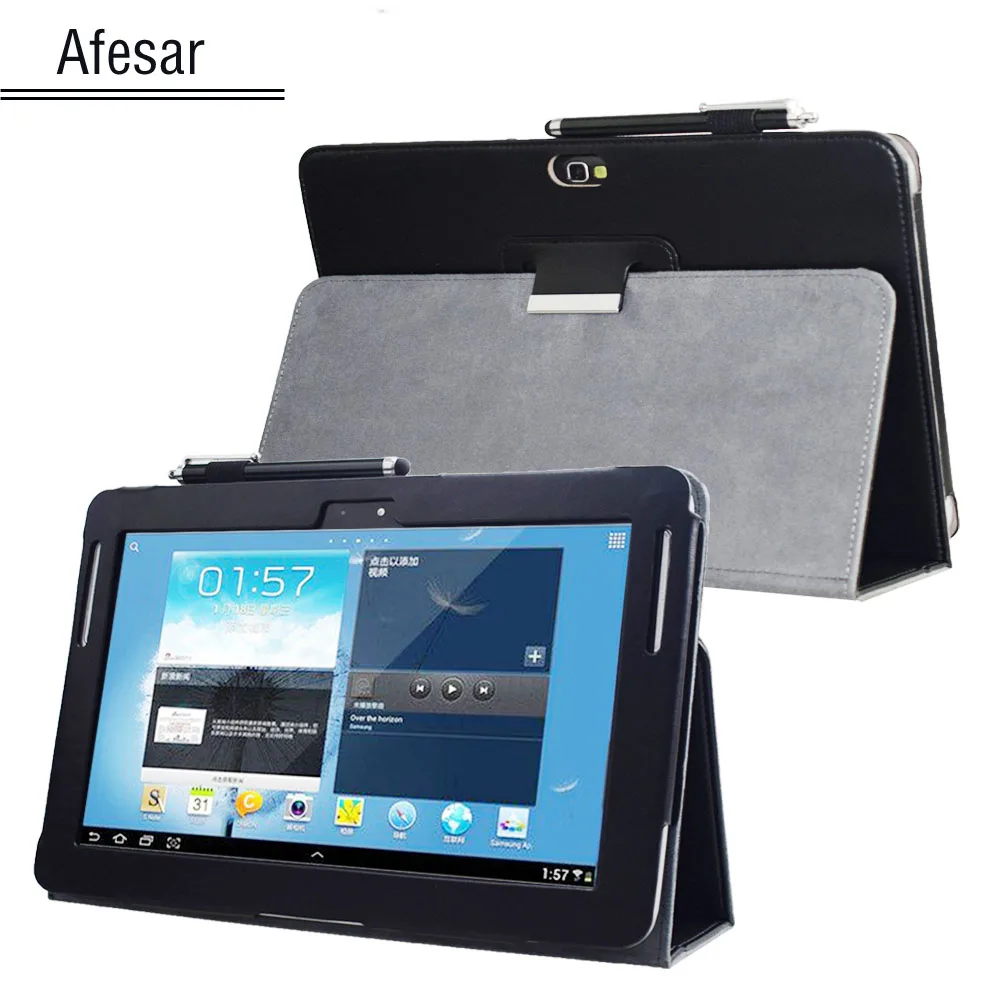 GT N8000 N8010 N8013 Note 10.1 (2012 Release) Advanced leather stand cover for Samsung N8005 N8020 SCH-I925 Tablet book case