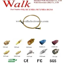 MCX Мужской Угол RG316 кабель, MCX RG316 кабель, MCX Мужской Соединительный кабель