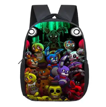 

12 inch Kids Five Nights At Freddys Backpacks Anime Fnaf Backpack Boys Girls School Bags Children Book Bag Mini Daily Backpack