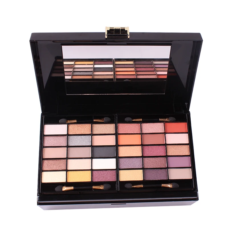 Glitter em pó Caixa de Maquiagem Kit de Maquiagem Kit de Cosméticos de Maquiagem Face Make Cor Fosca Sombra Destaque Corar Gloss Conjunto up Kit 39 14 Sombra de olho
