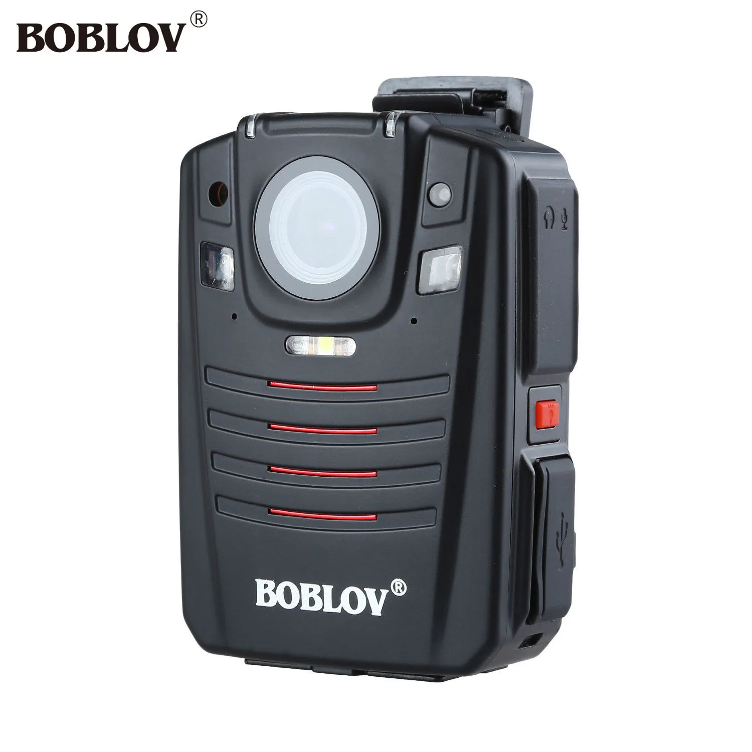 BOBLOV HD66-07 1296P 64GB Аудио Видео рекордер 2,0 lcd камера ночного видения камера Ambarella A7 полицейская камера