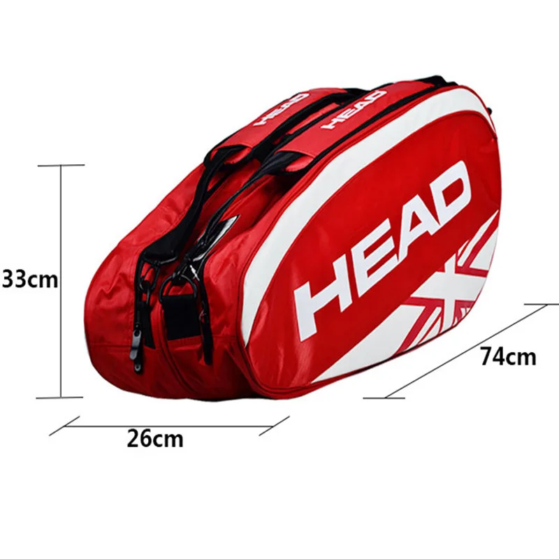 Теннисная ракетка, сумка на голову, двойной наплечный рюкзак, ракета для тенниса 3-6, ракетки для бадминтона, сквоша, для мужчин, для спорта на открытом воздухе