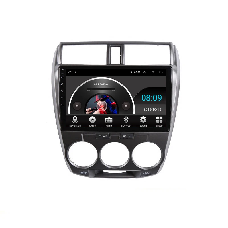 Top 10.1" 2.5D IPS Android 8.1 Car DVD Video Player GPS For Honda CITY 2008 2009 2010 2011 2012 2013 audio radio stereo navigation 13