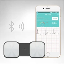 Ручной монитор сердца ЭКГ для беспроводной работы сердца без ЭКГ электродов требуется Домашнее использование ЭКГ мониторинг ios Android