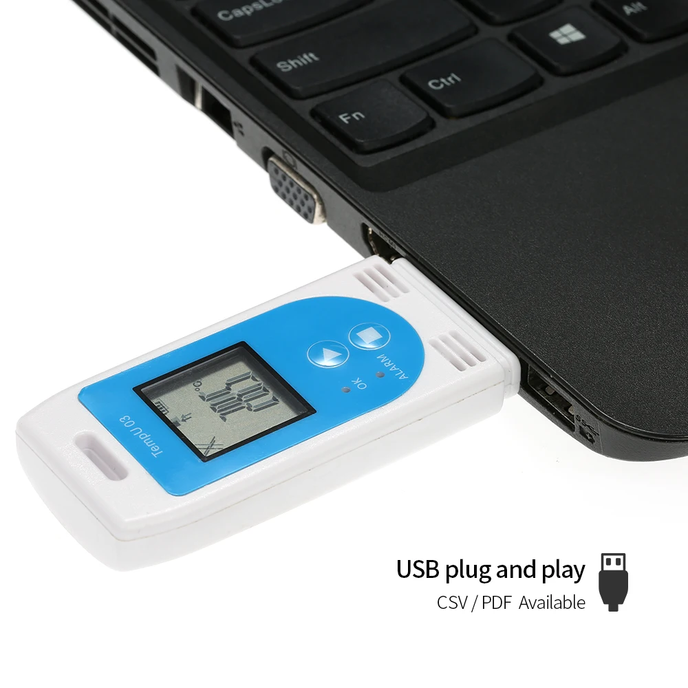 USB температурный Регистратор данных влажности многоразовый RH темп Datalogger рекордер Humiture записывающий измеритель с 12000 записью емкости