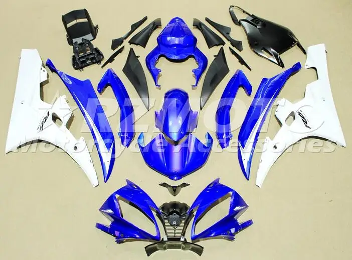 Обтекатели комплект пригодный для Yamaha YZF 600 R6 06 07 YZF-R6 2006 2007 ABS Пластик Комплект обтекателя мотоцикла Cowling белый глянцевый синий