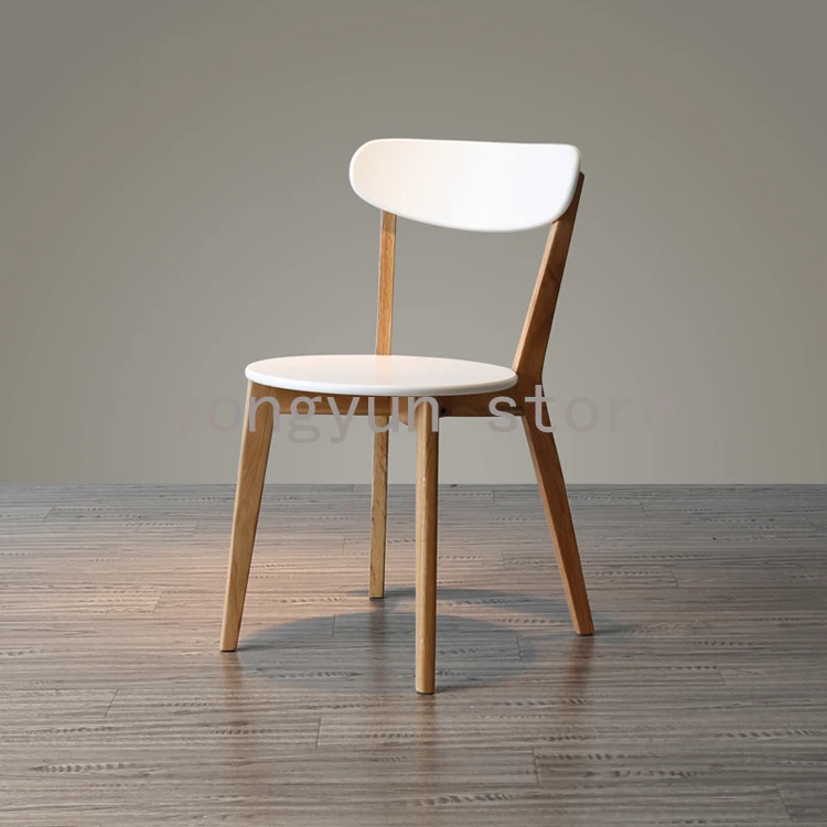 Минималистичная современная мебель для столовой из твердой древесины и МДФ деревянный стул обеденный удобная домашняя мебель модные кофейные стулья 2 шт