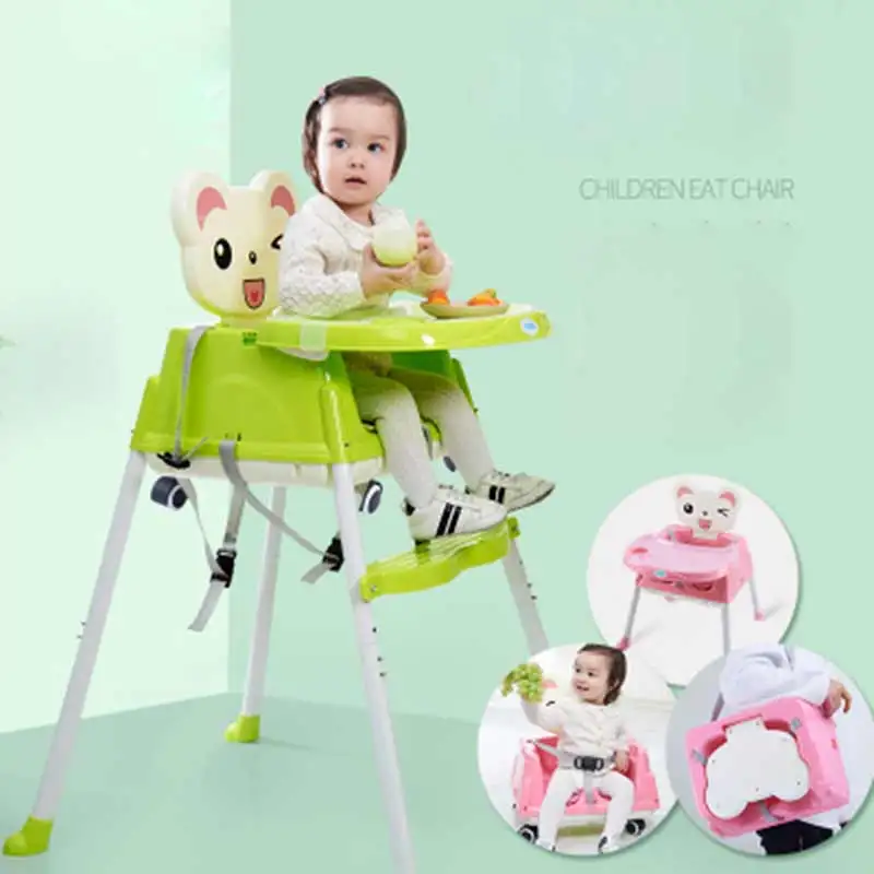 Baby furniture Children Chair  Portable Infant  Seat Dinner Table Adjustable Folding Chair Multifunction Adjustable Kids Chair