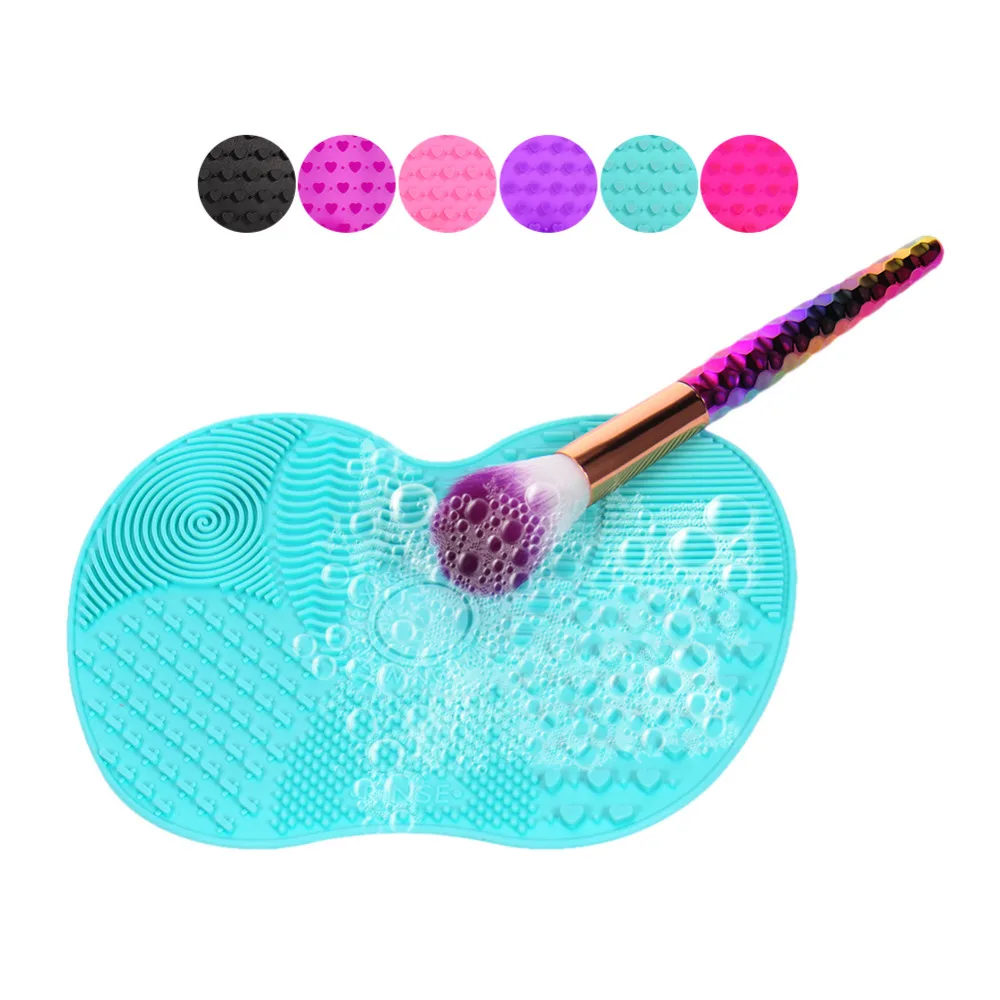 

1PC Silicone Brush Cleaner Mat Washing Tools for Cosmetic Make up Eyebrow Brushes Cleaning Pad Scrubber Board Makeup Cleaner