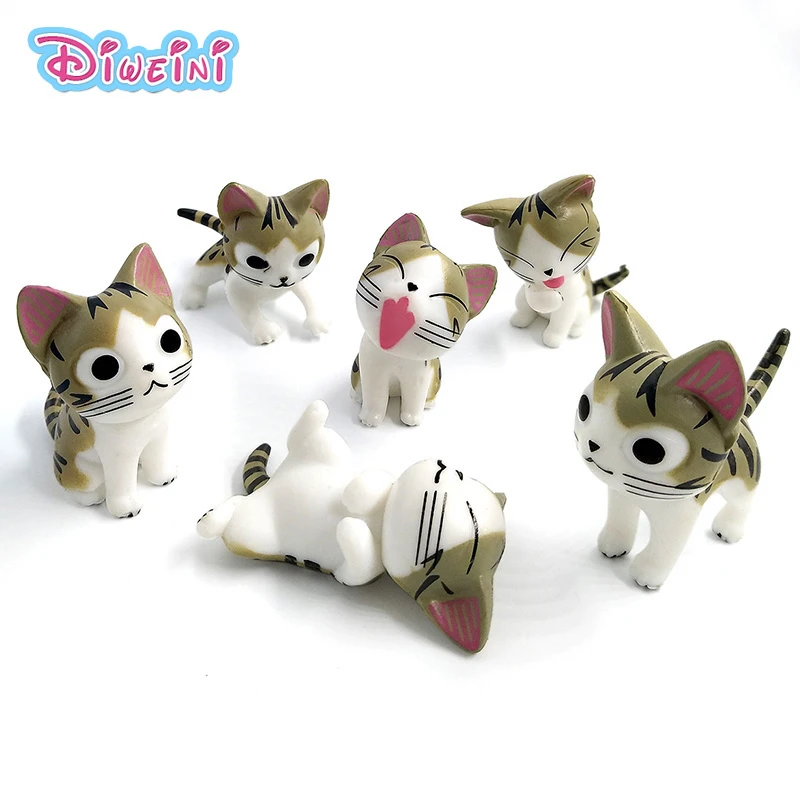 Figurines De Mini Chat Kawaii 6 Pieces Poupee Miniature De Mariage Paysage Decoration De Maison Et De Jardin Jouet Pour Fille Accessoires A Faire Soi Meme Cadeau Aliexpress