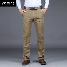 VOMINT, мужской костюм, брюки, модные, стрейчевые, тонкие, прямые, Мужские штаны, против морщин, повседневные, Бизнес Качество, брюки, мужские, зимние