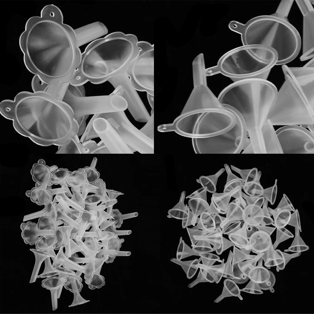 100 Pieces Mini Funnels For Filling Perfume Diffuser Bottle Liquid Oil Cosmetic Makeup