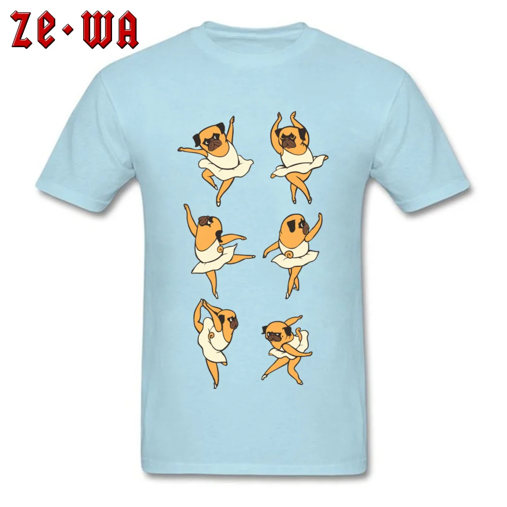 BALLET PUG O Neck Tshirts April FOOL DAY Tops Shirt Short Sleeve 2018 Popular 100% Cotton Casual Tee Shirt Customized Man BALLET PUG light