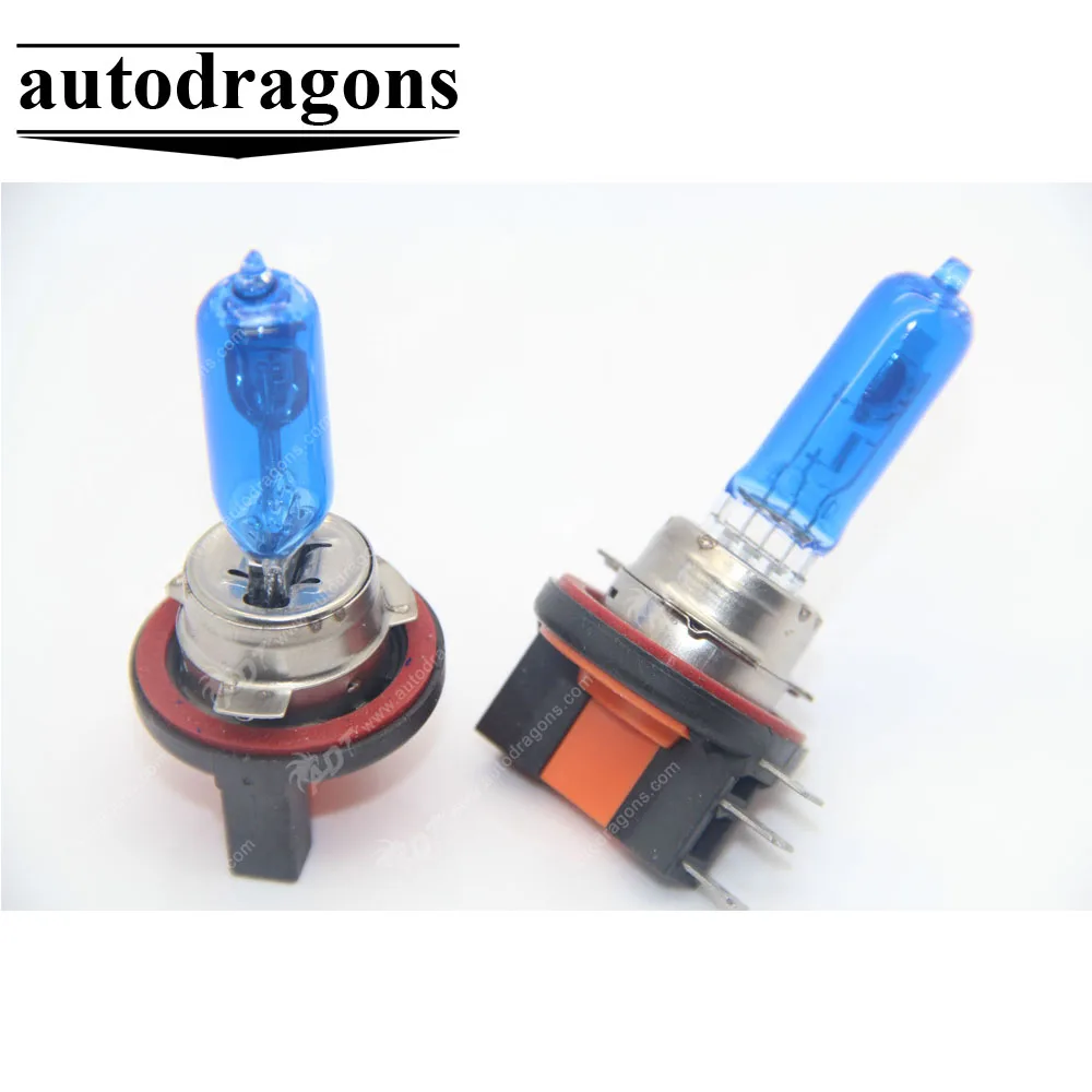 2pcs 7500K Xenon HID Style 12V 55W H15 Dual Beam DRL Halogen Car Head