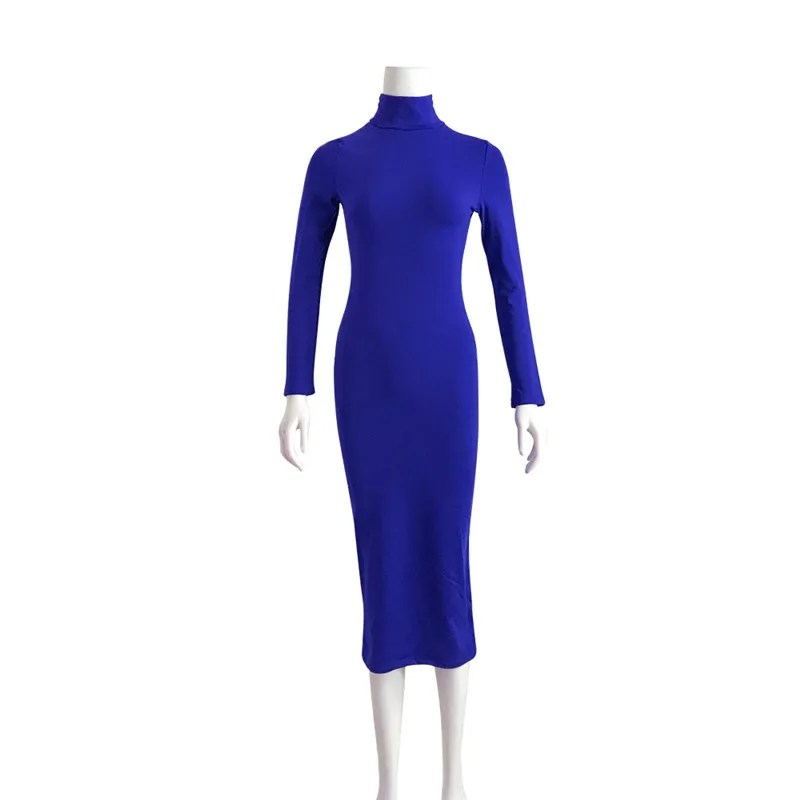 turtleneck pencil dress24