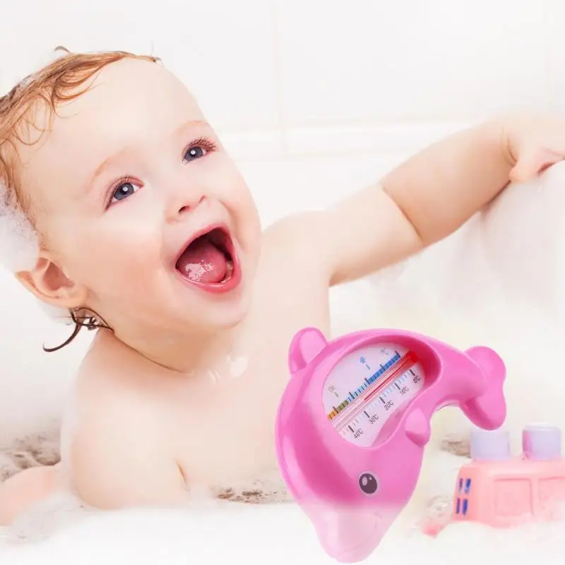 Термометр для воды Детский в форме дельфина пластиковая плавающая игрушка для ванной уход за младенцами
