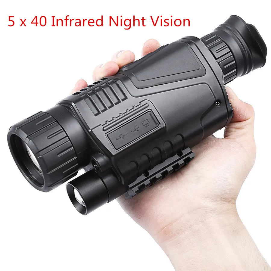 

5 x 40 Infrared Digital Night Vision Telescope High Magnification with Video Output Function for Hunting Monocular 200m Veiw