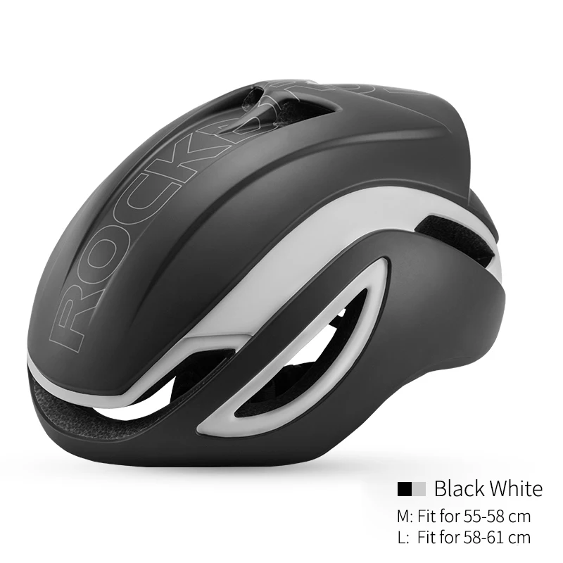 ROCKBROS велосипедный цельный литой шлем для велосипеда MTB дорожный ультралегкий пневматический шлем для мужчин защитный шлем для велосипеда Экипировка для мужчин t - Цвет: Black White