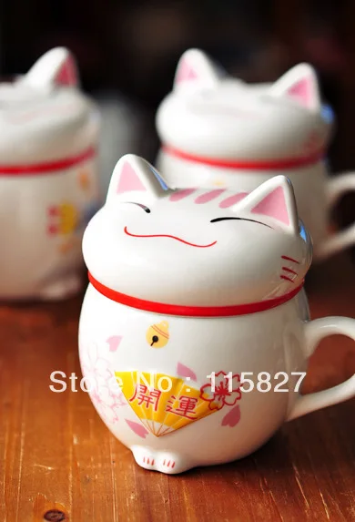 Мин orde r$ 20 (смешанные предметы) кружка для кофе Lucky cat чашка молока капельная